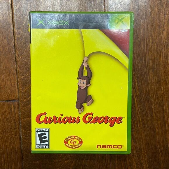 Curious George (Microsoft Xbox, 2006) Complete CIB With Manual - Picture 5 of 5